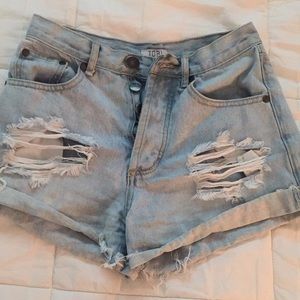 High waisted Jean Shorts